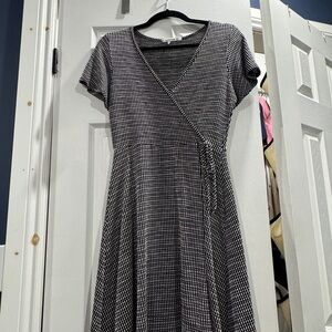 Caution To The Wind Black and White Mini Dress